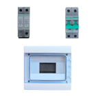 Quadro di campo fotovoltaico stringhe interruttore 20A scaricatore sovratensione 800V