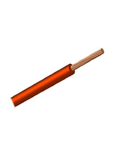 Metro di cavo elettrico con guaina in PVC da 6 mmq Rosso