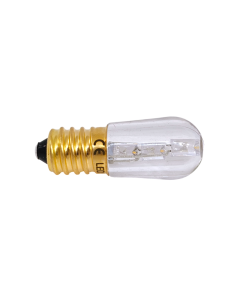 Set 10 Lampa Votiva Led 0,3W 12V 24V AC/DC E14 Luce Bianca Calda per Cimitero Loculo Luminarie