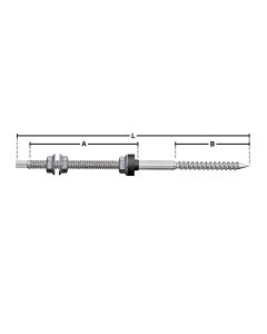Vite Autofilettante per pannelli solari in Acciaio INOX Doppio Filetto Legno